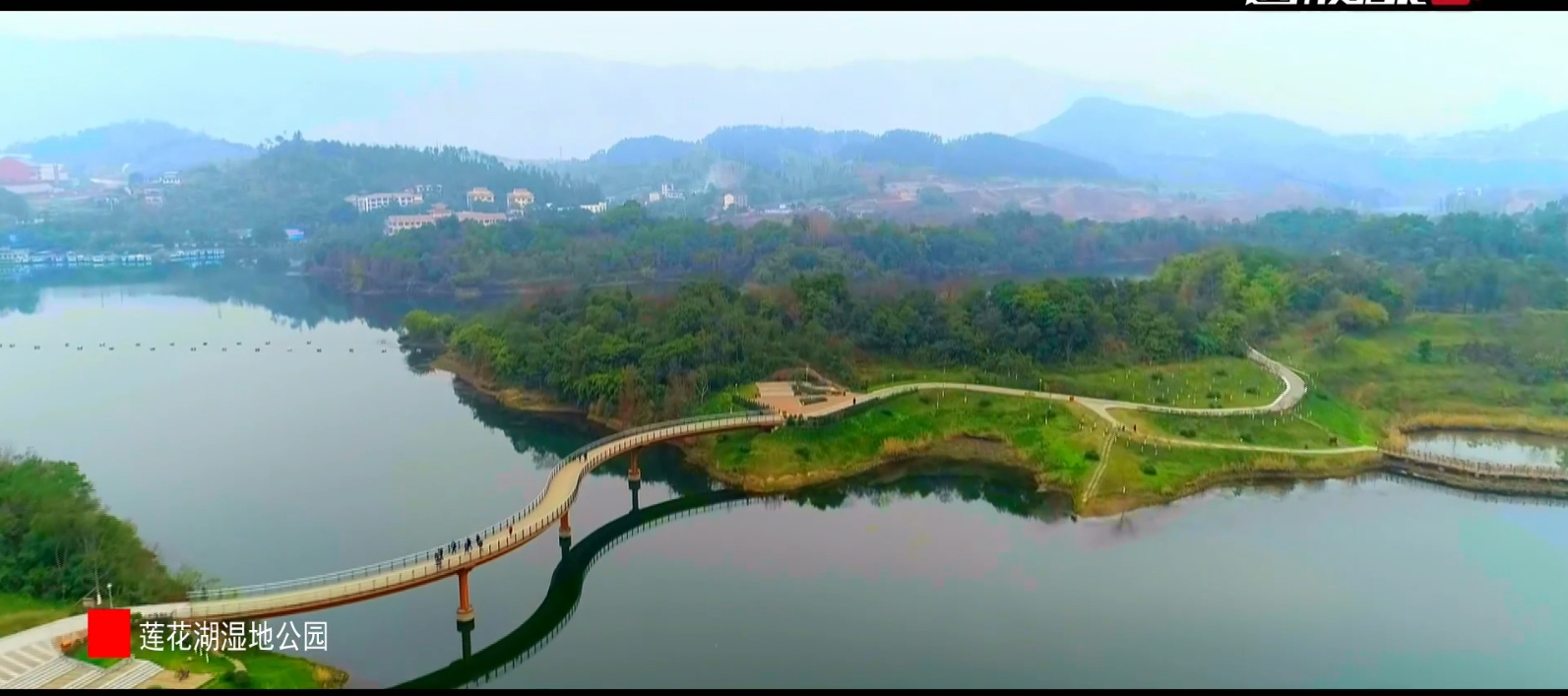 瞰美丽的达州城市公园